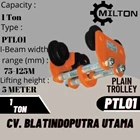 PLAIN TROLLEY / MANUAL TROLI Capacity 1 Ton 3
