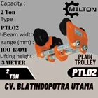 PLAIN TROLLEY / MANUAL TROLI Capacity 2 Ton 3