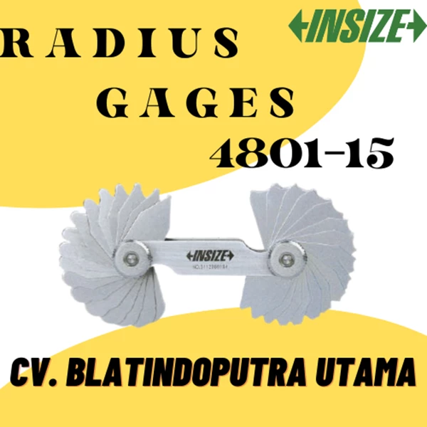 Insize Radius Gages Type 4801 - 15