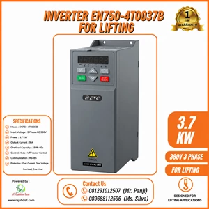 Inverter Listrik VFD EN750-4T0037B Three Phase Drive