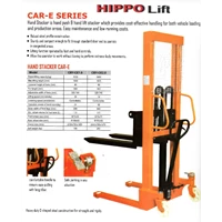 Manual Forklift Hand Stacker Hippo Lift 2 Ton Capacity