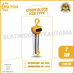 CHAIN BLOCK MILTON 2 TON X 3 METER 