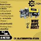 wire rope hoist kapasitas 6.3 ton 6 meter MILTON 3